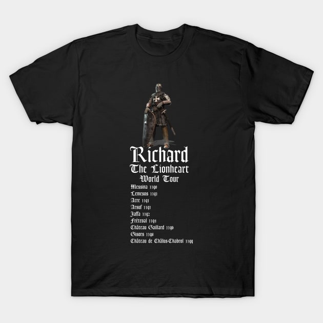 Richard The Lionheart World Tour T-Shirt by Styr Designs